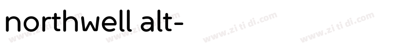 northwell alt字体转换